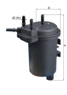 Filtre à carburant (Filtre à gasoil) KNECHT FILTER ref. KL 432