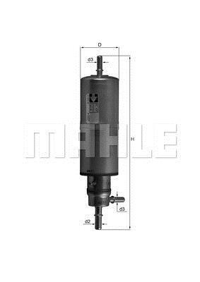 Filtre à carburant (Filtre à gasoil) KNECHT FILTER KL 437