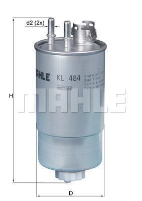 Filtro combustible KNECHT FILTER ref. KL 484