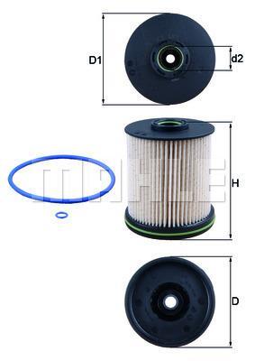 Filtro combustible KNECHT FILTER ref. KX 491D