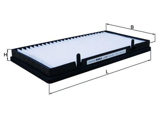 Filtre d'habitacle (Filtre à pollen) KNECHT FILTER 70381704 - ref. LA 382
