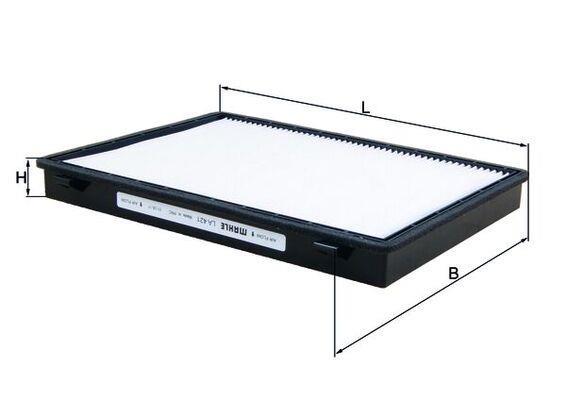Filtre d'habitacle (Filtre à pollen) KNECHT FILTER 70367807 - ref. LA 421