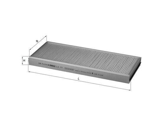 Filtre d'habitacle (Filtre à pollen) KNECHT FILTER 76418206 - ref. LA 77