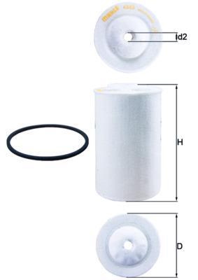 Filtre à carburant (Filtre à gasoil) KNECHT FILTER ref. KX 65D