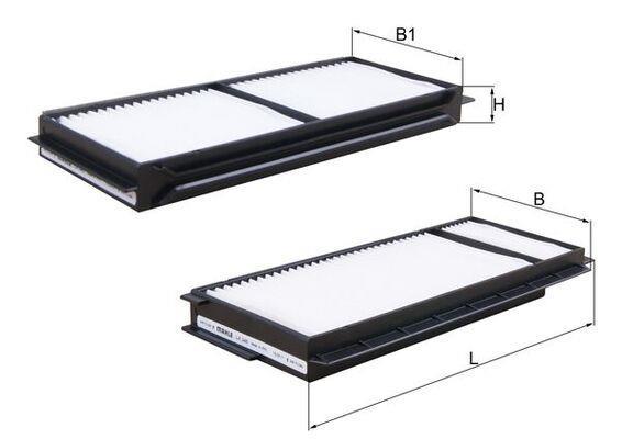 Filtre d'habitacle (Filtre à pollen) KNECHT FILTER 70346564 - ref. LA 346/S