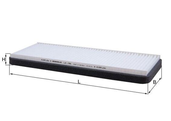 Filtre d'habitacle (Filtre à pollen) KNECHT FILTER 70316889 - ref. LA 196