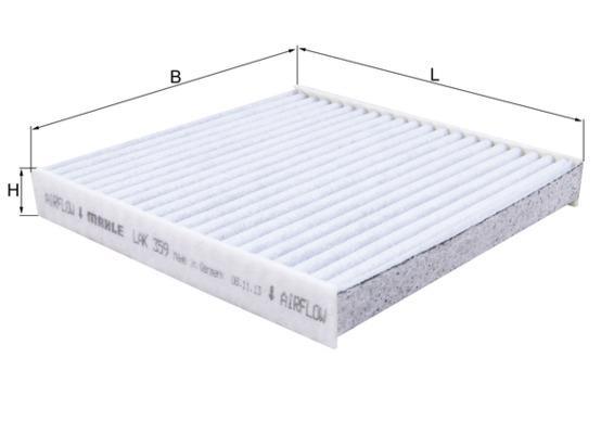 Filtre d'habitacle (Filtre à pollen) KNECHT FILTER 70528720 - ref. LAK 359