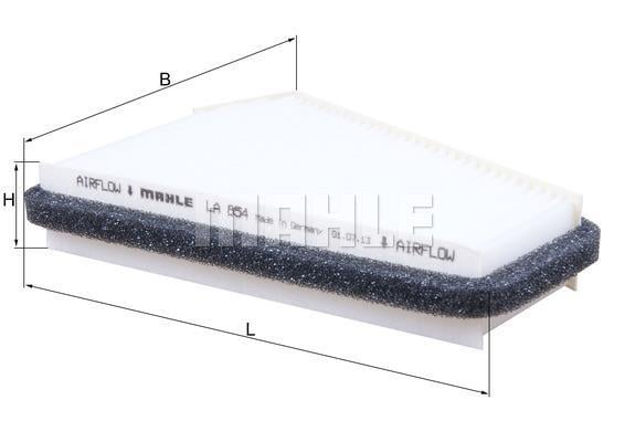 Filtre d'habitacle (Filtre à pollen) KNECHT FILTER 70589177 - ref. LA 854