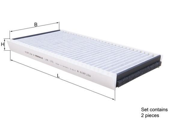 Filtre d'habitacle (Filtre à pollen) KNECHT FILTER 70568182 - ref. LAK 173/S