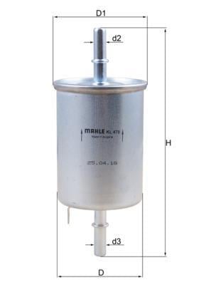 Filtro combustible KNECHT FILTER ref. KL 470