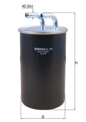 Filtro combustible KNECHT FILTER ref. KL 737