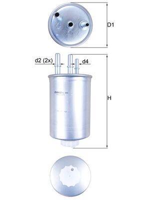 Filtro combustible KNECHT FILTER ref. KL 505