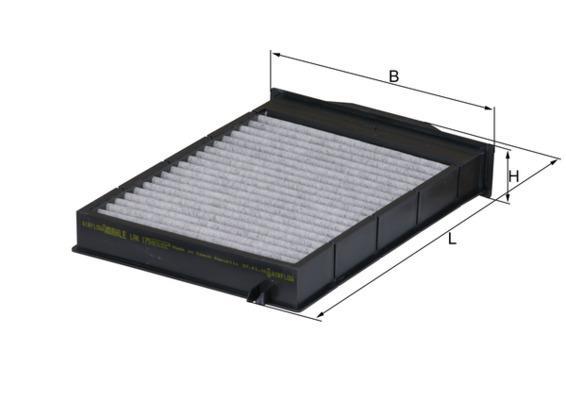 Filtre d'habitacle (Filtre à pollen) KNECHT FILTER 70360574 - ref. LAK 175