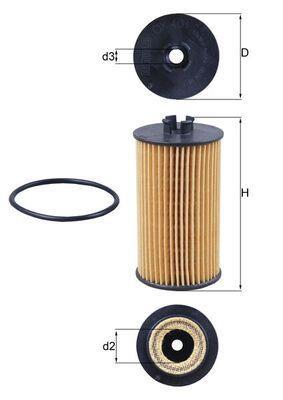 Filtro de aceite KNECHT FILTER ref. OX 401D