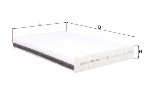Filtre d'habitacle (Filtre à pollen) KNECHT FILTER ­72422743 - ref. LA 1198