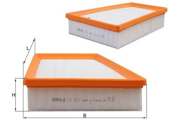 2x Filtro De Aire MAHLE / KNECHT LX 1829