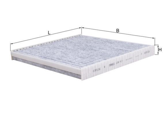 3X MAHLE / KNECHT Filtro Interno Pollenfilter Filtro Interno LAK 37
