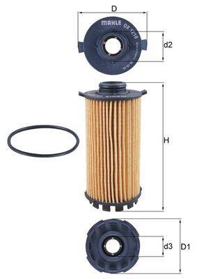 Filtro de aceite KNECHT FILTER ref. OX 1218D