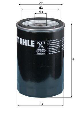 Filtro de aceite KNECHT FILTER OC 571