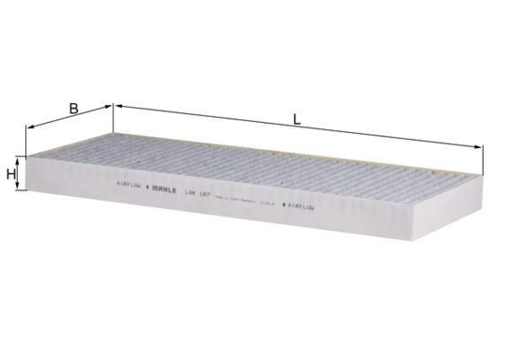 Filtre d'habitacle (Filtre à pollen) KNECHT FILTER 70325642 - ref. LAK 167