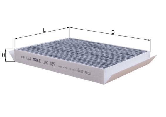 Filtre d'habitacle (Filtre à pollen) KNECHT FILTER 76888440 - ref. LAK 189