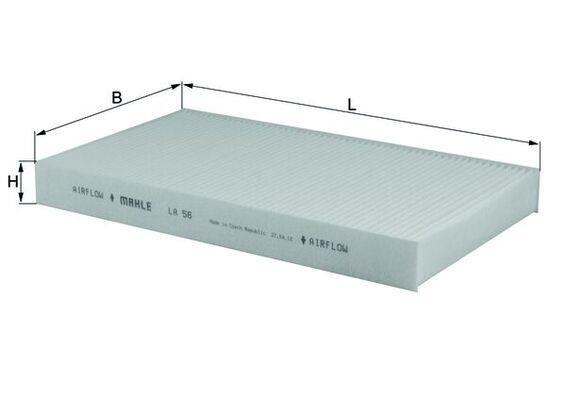 Filtre d'habitacle (Filtre à pollen) KNECHT FILTER 76417703 - ref. LA 56