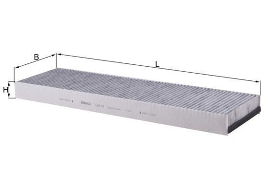 Filtre d'habitacle (Filtre à pollen) KNECHT FILTER 76888606 - ref. LAK 70