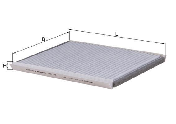 Filtre d'habitacle (Filtre à pollen) KNECHT FILTER 76886972 - ref. LAK 143