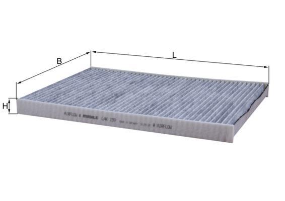 Filtre d'habitacle (Filtre à pollen) KNECHT FILTER 70530089 - ref. LAK 159