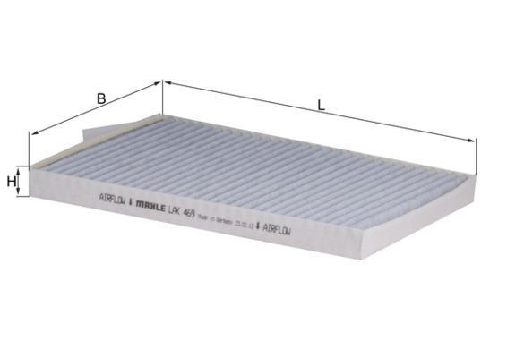 Filtre d'habitacle (Filtre à pollen) KNECHT FILTER 70518123 - ref. LAK 469