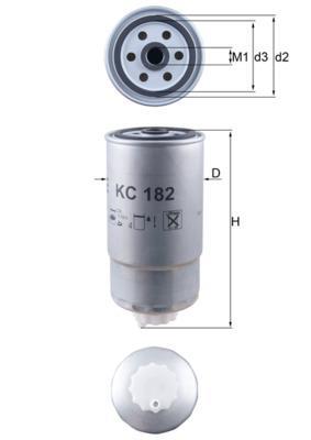 Filtre à carburant (Filtre à gasoil) KNECHT FILTER ref. KC 182
