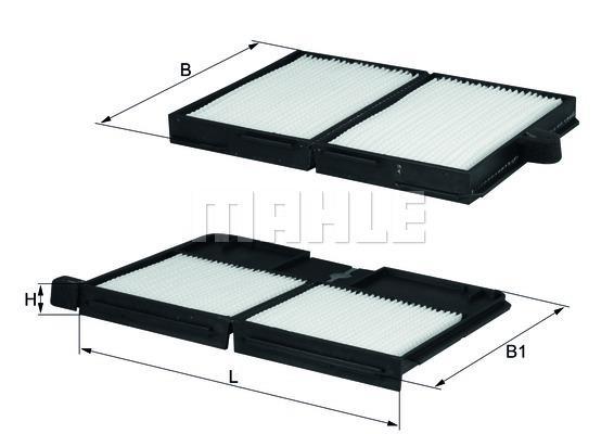 Filtre d'habitacle (Filtre à pollen) KNECHT FILTER 70517418 - ref. LA 530/S