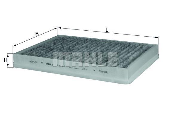 Filtre d'habitacle (Filtre à pollen) KNECHT FILTER 76888887 - ref. LAK 44