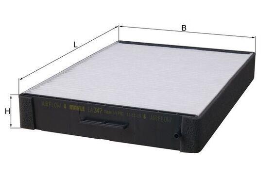 Filtre d'habitacle (Filtre à pollen) KNECHT FILTER 70528762 - ref. LA 347