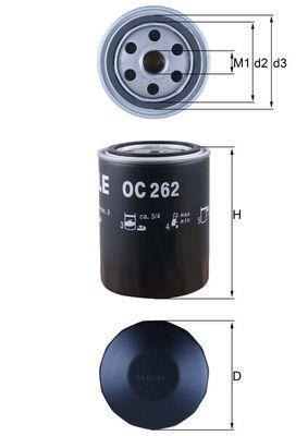 Filtro de aceite KNECHT FILTER ref. OC 262