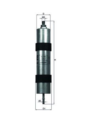 Filtro combustible KNECHT FILTER ref. KL 104