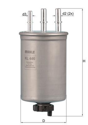 Filtro combustible KNECHT FILTER ref. KL 446