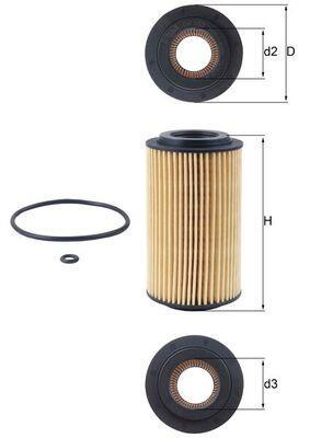 Filtro de aceite KNECHT FILTER ref. OX 153D1