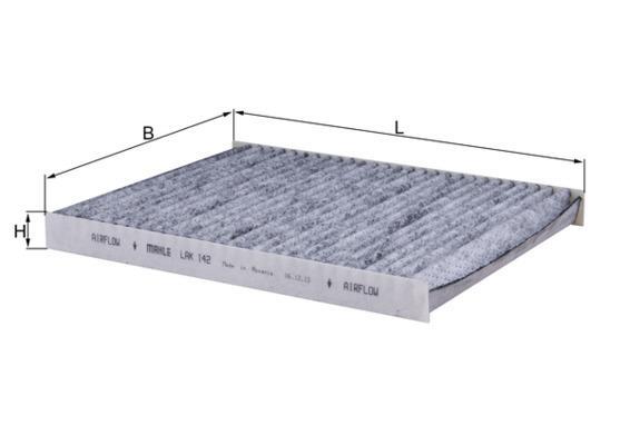 Filtre d'habitacle (Filtre à pollen) KNECHT FILTER 76887608 - ref. LAK 142