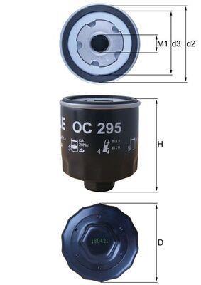 Filtro de aceite KNECHT FILTER ref. OC 295