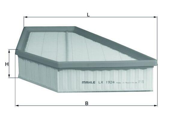 Original MAHLE / KNECHT LX 2034 Filtre à Air Filtre Air De