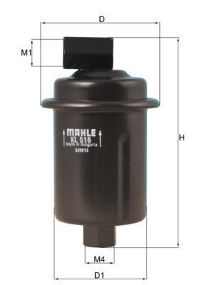 Filtre à carburant (Filtre à gasoil) KNECHT FILTER KL 516