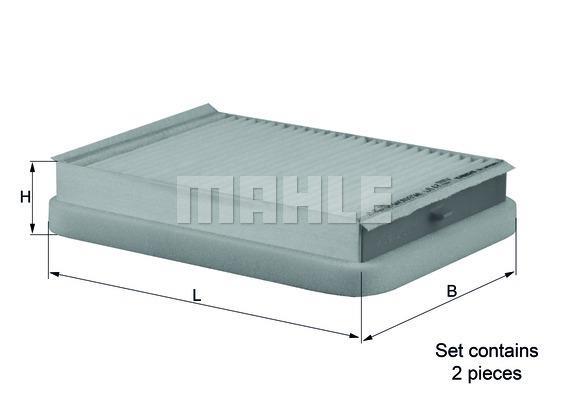 Filtre d'habitacle (Filtre à pollen) KNECHT FILTER 76417190 - ref. LA 17/S