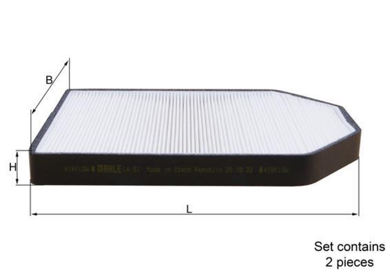Filtro de habitáculo KNECHT FILTER 70320518 - ref. LA 51/S