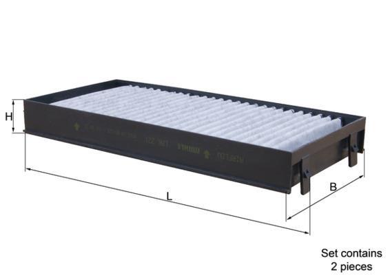 Filtre d'habitacle (Filtre à pollen) KNECHT FILTER 70354940 - ref. LAK 221/S