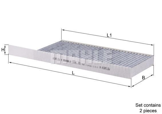 Filtre d'habitacle (Filtre à pollen) KNECHT FILTER 70563074 - ref. LAK 751/S