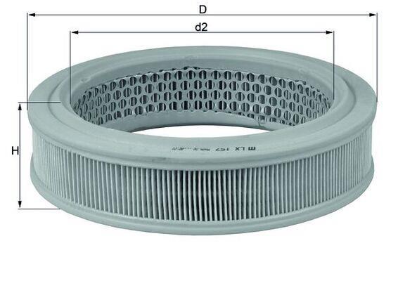 Filtro de aire (de coche) KNECHT FILTER ref. LX 157