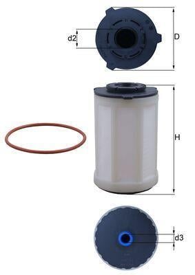 Filtro de combustível KNECHT FILTER KX 655D