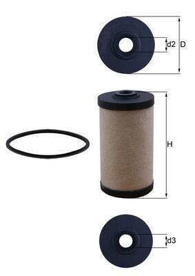 Filtre à carburant (Filtre à gasoil) KNECHT FILTER KX 43
