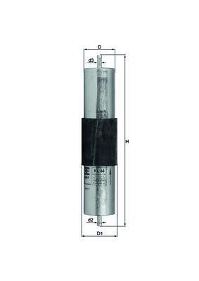 Filtro combustible KNECHT FILTER ref. KL 66